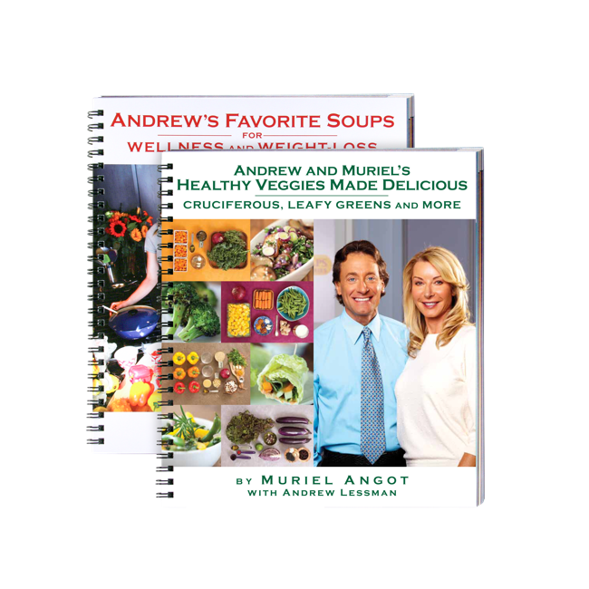 Book-Andrews-Favorite-Soups-Healthy-Veggies-Cookbook-Bundle-by-Muriel-Angot-with-Andrew-Lessman