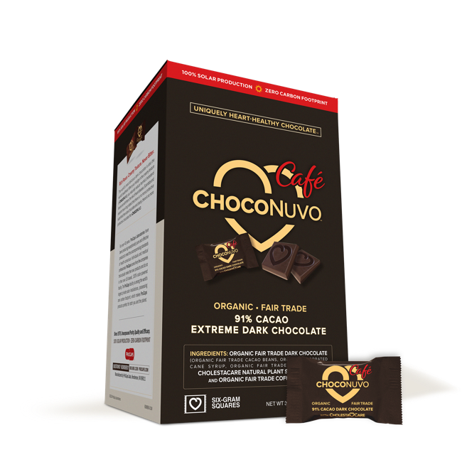 ProCaps Laboratories | ChocoNuvo™ Café 91% Cacao Extreme Dark Chocolate
