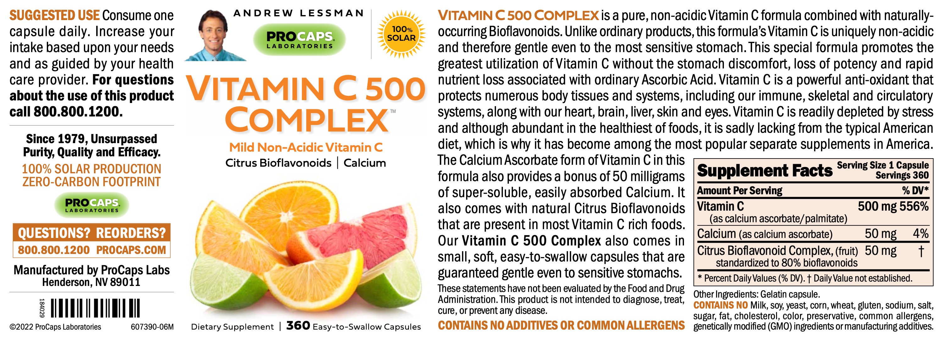 ProCaps Laboratories | Vitamin C 500 Complex™